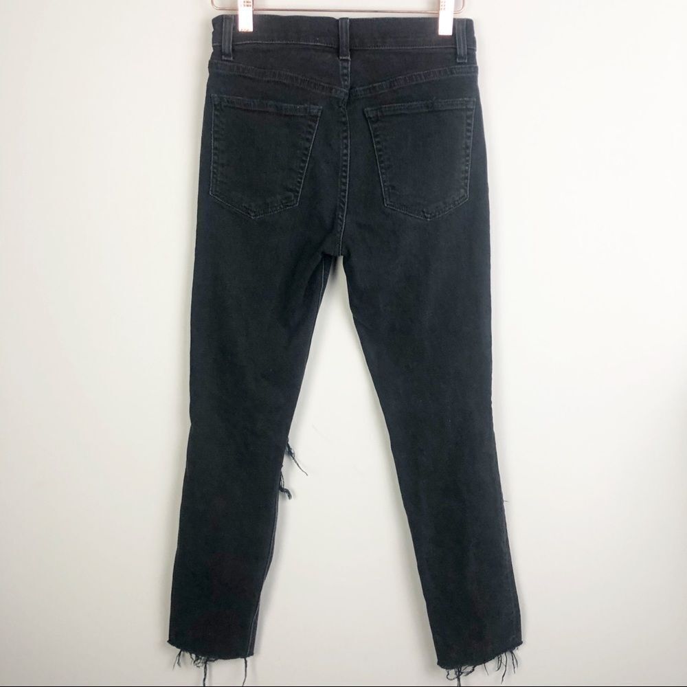REFORMATION | Camille Stretch Crop Cigarette Black Denim Jeans Women’s Size 25 - Picture 9 of 11